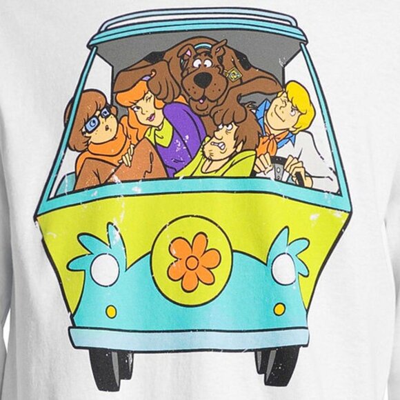New! Scooby-Doo Mystery Machine Long Sleeve T-Shirt XXL Velma Shaggy Daphne Fred - Picture 2 of 2